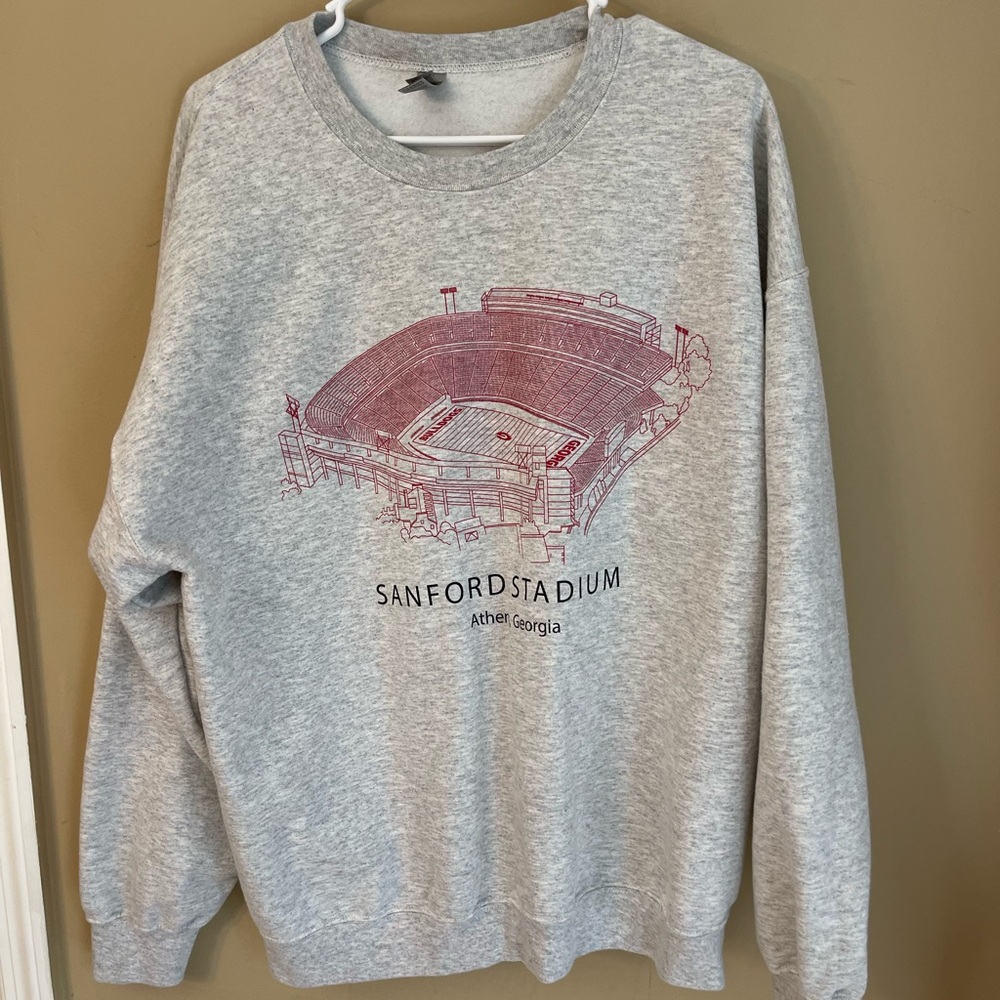 University of Georgia sweatshirt with Sanford Stadium Design Athens, Georgia